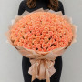 101 персиковая роза (60 см)